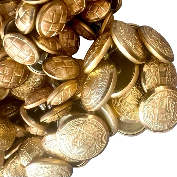 Lot of Vintage Gold Tone Military Style Buttons - Picture 1 of 9
